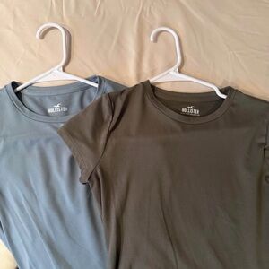 Hollister Light Blue and Olive T-Shirts